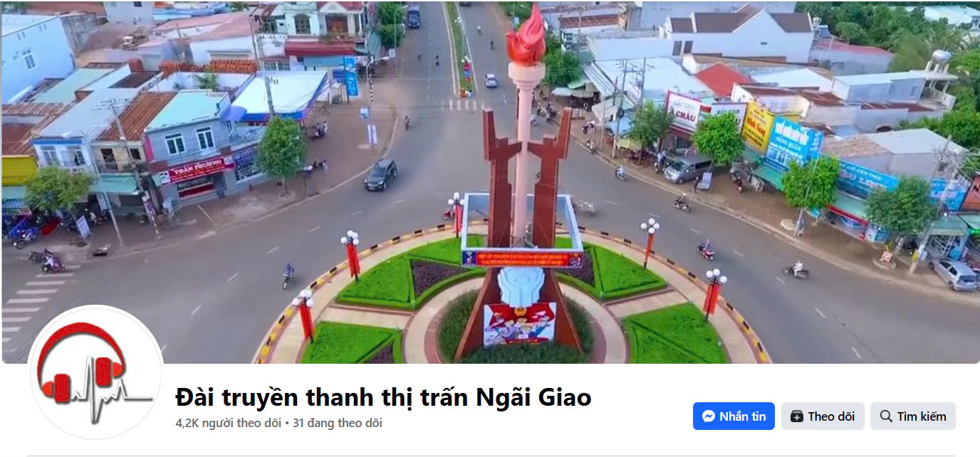 Trang Facebook Đài truyền thanh thị trấn Ngãi Giao